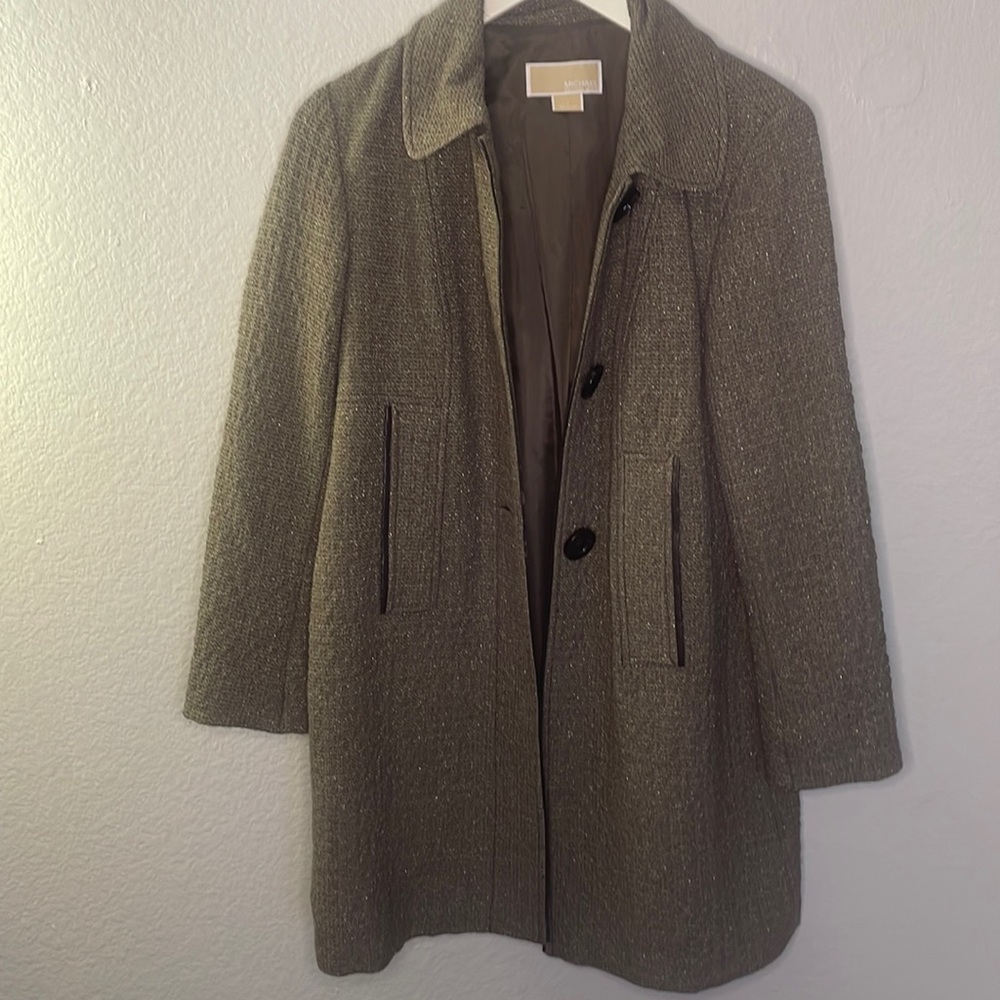 Brown with gold flex Michael Kors Jacket